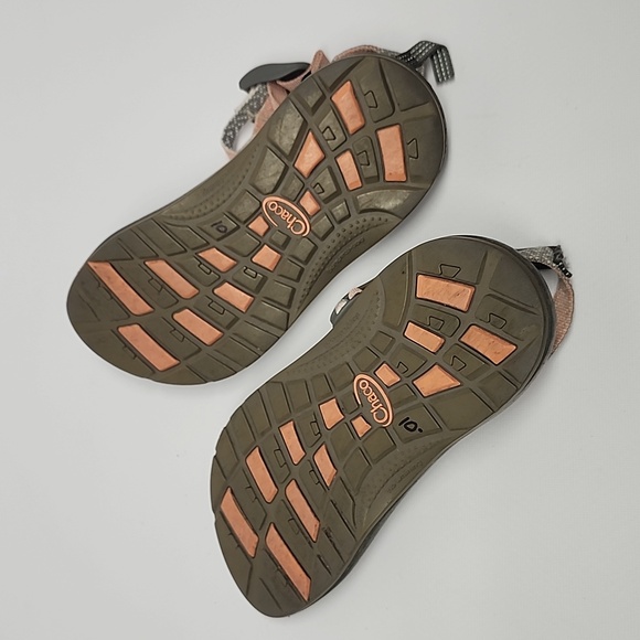 Chaco Zx/1 Pink & Gray Sandals Kids Size 2 - Picture 7 of 7